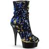 Pleaser - DELIGHT1004 Bottes de plateforme - Bleu/Noir Product image